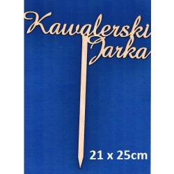 SKLEJKA #3mm  Kawalerski Jarka / Topper 21x25cm / cz;amaze / 01840